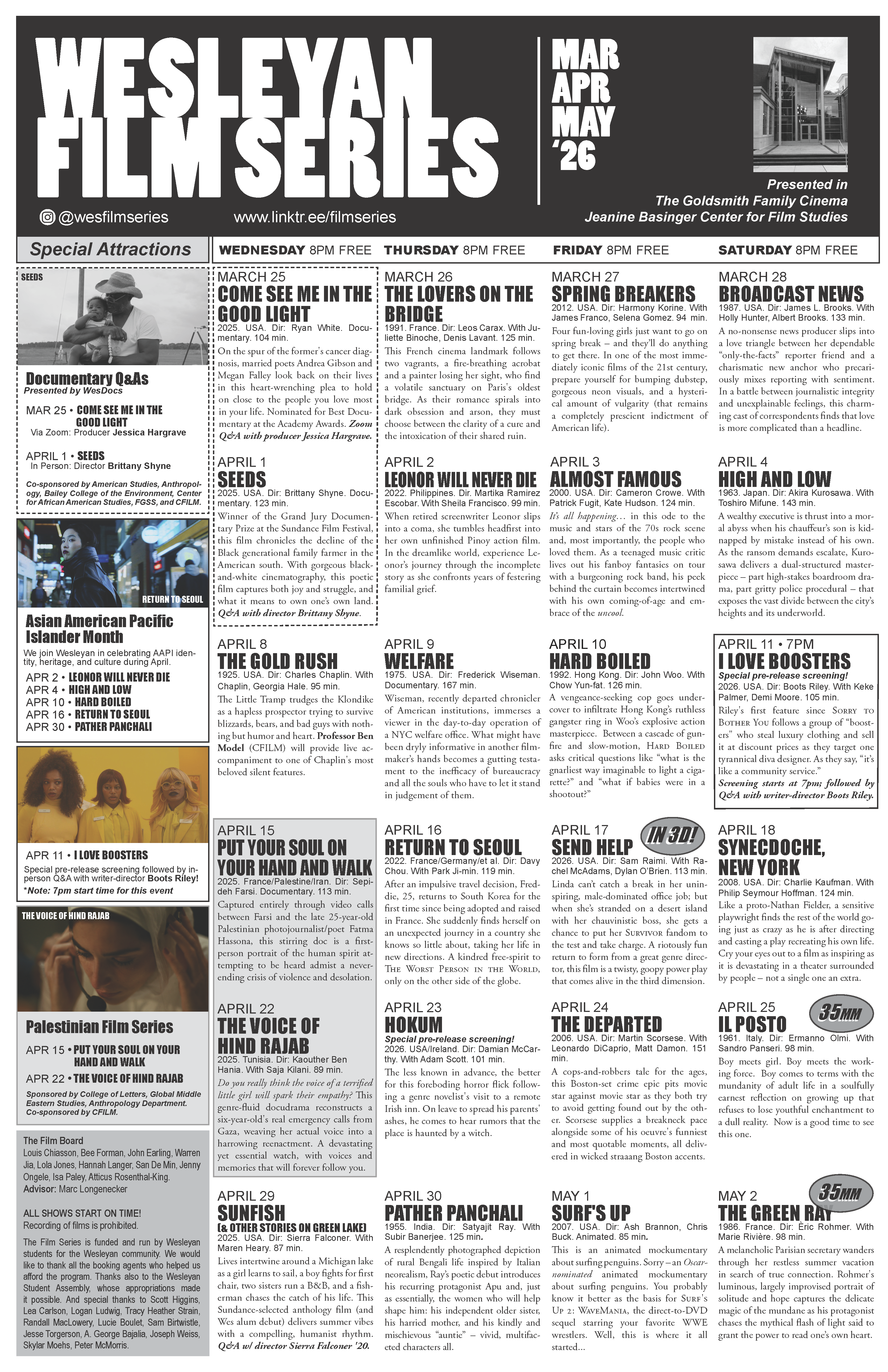 FS Spring 26 II Calendar